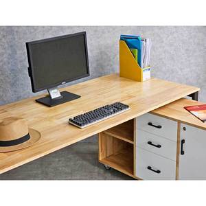 Escritorio Ejecutivo Contemporáneo de 180x80cm con Madera Sólida y Gabinete Móvil (HBRT068) - Product Image 5