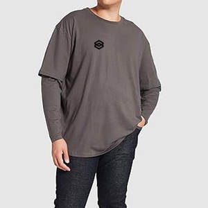 Camisetas de doble capa para hombre de la mejor calidad, ropa de verano para hombre, camisetas de doble capa a la venta - Product Image 5