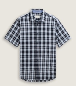 Chemise décontractée pour homme en coton 100% de haute qualité, respirante, à manches courtes, pour l'été, avec logo personnalisé - Product Image 4