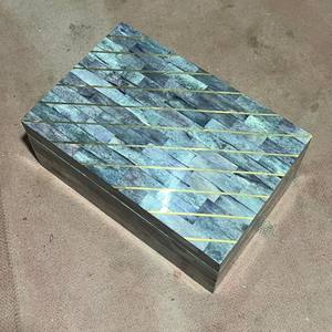 Joyero de incrustaciones de hueso hecho a mano indio con estilo de amor náutico pulido por Zn Creations para decoración del hogar - Product Image 1