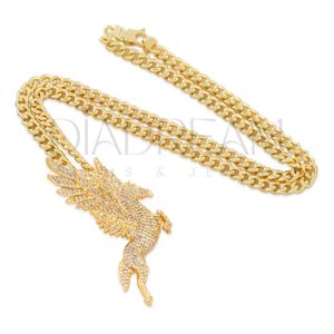 Collar Personalizable de Plata de Ley 925 para Hombre, Cadena de Tenis Hip Hop con Colgante de Caballo de Diamantes, Joyería Fina, Regalo, Diamantes Cultivados - Product Image 1