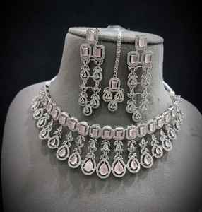 Best Quality AD Fashion <b>Jewellery</b> <b>Sets</b> <b>for</b> Women <b>Wedding</b> and Partywear Bridal Necklace with Earring <b>set</b> - Product Image 1
