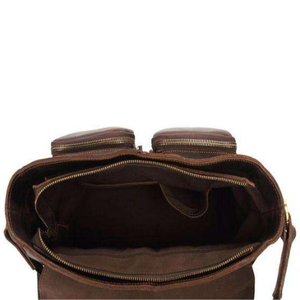 Porte-documents moderne en cuir véritable personnalisé, sac à bandoulière pour ordinateur portable, sac de bureau de haute qualité, grande capacité, unisexe, pour affaires - Product Image 3