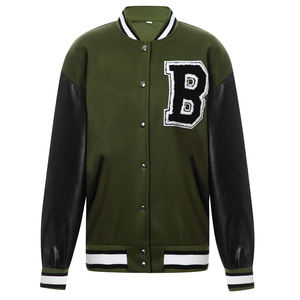 Vestes d'université élégantes pour femmes tourner les épaules manches longues vêtements de rue pour hommes vestes de baseball à boutons respirants pour l'hiver - Product Image 6