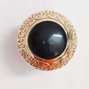 Brass Polish Handle With Black Stone Foldable Black Wooden <b>Walking</b> <b>Stick</b> <b>For</b> Old <b>Men</b> & Women Outdoor & Indoor Activities - Product Image 5