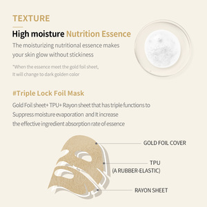 JMSOLUTION PRIME GOLD PREMIUM FOIL MASK Produit de soin de la peau coréen en gros 1 unité = 10 pièces fournisseur coréen - Product Image 5