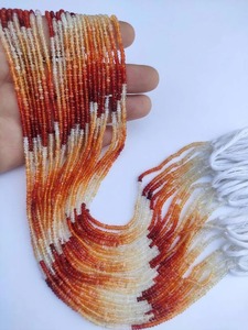 Cuentas Rondelle facetadas de ópalo de fuego mexicano Natural AAA, cuentas de ópalo facetadas de hebra de 13,5 pulgadas para collar de joyería al por mayor - Product Image 3