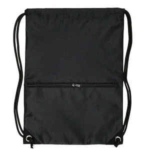 Sac à dos de sport unisexe à cordon de serrage en polyester durable de style tendance avec doublure en nylon résistant à l'eau - Product Image 4