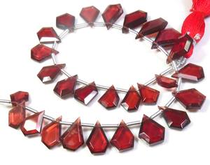 ลูกปัดโกเมนเหลี่ยมเพชรพลอยสีแดง8.5-14มม. 25ชิ้นโกเมนโมซัมบิกธรรมชาติ10 "สาระโกเมนโกเมนแอฟริกันลูกปัดแฟนซีสำหรับเครื่องประดับ - Product Image 3