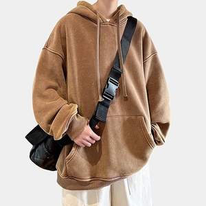 Sweats à capuche en tricot surdimensionnés pour femmes, impression de logo d'équipe personnalisée de haute qualité, plusieurs grandes poches, matériau durable 100% coton - Product Image 6