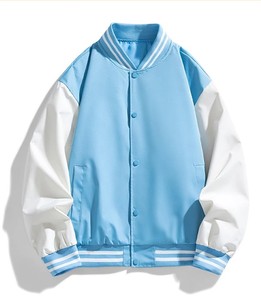 Veste universitaire en polyester 100% Sports d'équipe personnalisés et logo du nom du club veste universitaire letterman de baseball - Product Image 3