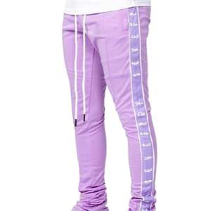 Pantalon de survêtement Cargo blanc à coutures bleues, Design grande taille, pantalon d'entraînement et de survêtement pour homme - Product Image 3