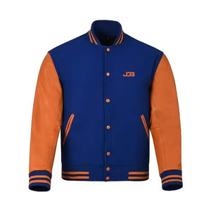 Veste de sport pour homme, nouvelle tendance, col montant, logo sur le devant, séchage rapide, respirante, style lettreman, best-seller - Product Image 1