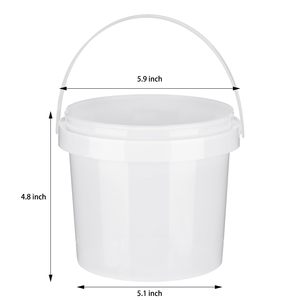Chất lượng cao 0.3 gallon 1.5L nhựa trống pails & Thùng nhà máy bán hàng - Product Image 2