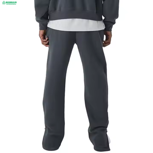 Behram International Custom Logo Streetwear Light Wash 300GSM Heavyweight <b>Jogger</b> <b>Baggy</b> Sun Faded Cotton Fleece Man Winter - Product Image 6
