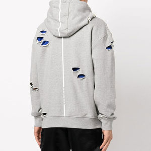 Sweat à capuche de qualité supérieure pour hommes, de couleur unie, surdimensionné, à capuche pour hommes, Service OEM - Product Image 5