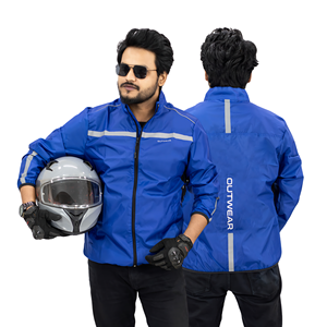 แจ็กเก็ตกันลมสำหรับนักขี่จักรยานผู้ชายแบบเท่และใส่สบายเสื้อโค้ทกันฝุ่น - Product Image 5