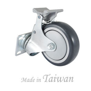 Roues pivotantes de 4 pouces avec double verrouillage de sécurité et roues en mousse TPR sans bruit, robustes - Product Image 3