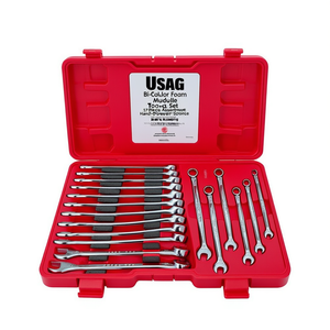 Juego de Herramientas de Espuma Bicolor Usag, Surtido de 17 Piezas, Fuente de Alimentación Manual, Embalaje en Estuche Rígido Duradero - Product Image 3