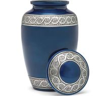 Urne en aluminium massif la plus vendue Urne de crémation classique pour adultes Fournitures en gros à bas prix Collection d'enterrement Urnes modernes