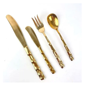Cuillère de service réutilisable de luxe ensemble de couverts en acier inoxydable 304 prix de gros élégant cadeaux de fête d'affaires ensemble de couverts CLASSIC - Product Image 6