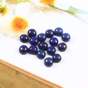 6X6MM AAA ++ naturel Lapis Lazuli rond Cabochon bleu calibré en vrac pierres précieuses fabrication de bijoux en gros Lot - Product Image 3