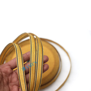 Ceremonial Gold Braid Lace <b>Trim</b> Ceremonial Uniform French Wire Thread Fabric - Product Image 2