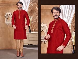 Vente en gros Design personnalisé Vêtements indiens d'hiver pour hommes décontractés Punjabi Kurta - Product Image 2