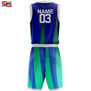 เครื่องแบบบาสเกตบอลเยาวชนเสื้อบาสเก็ตบอลผ้าโพลีเอสเตอร์แบบระเหิดดีไซน์ตามสั่ง - Product Image 2