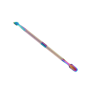 ชุดดูแลเล็บสแตนเลสสองด้านคุณภาพสูงเครื่องมือดันหนังกำพร้าที่มีโลโก้แบบกำหนดเองใช้งานง่าย - Product Image 2