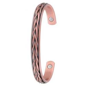 Pulsera magnética de cobre puro más vendida, brazaletes de moda de diseño único para mujeres y hombres, accesorio de estilo esposas, regalo - Product Image 3