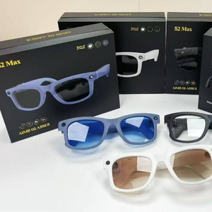 แว่นตาอัจฉริยะ Aimb Glasses S2 Max บันทึกวิดีโอ 1080P กันน้ำ IPX4 กรอบโลหะ ระบบนำทาง AR ผู้ช่วย AI - Product Image 1