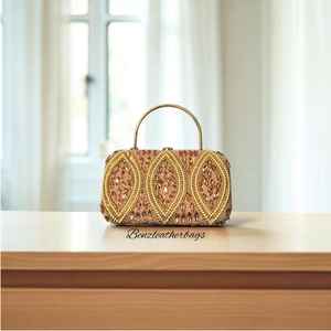 vLemon Beaded <b>Bag</b>, Purse Lemon Beaded Lemon <b>Clutch</b>, Yellow Lemon Summer Vacation Purse, Unique <b>White</b> Beaded <b>Clutch</b> Lemon - Product Image 6