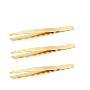 Pinzas para desplumar el cabello de cejas de calidad superior Mango cómodo Logotipo personalizado Pinzas impresas recubiertas de papel de lujo Punta puntiaguda - Product Image 3