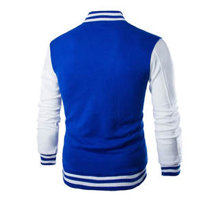 Chaqueta con letras de manga larga de alta calidad personalizada para hombre, ropa informal de invierno con cuello levantado, estilo callejero - Product Image 2