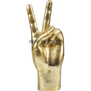Juego de 2 esculturas de diseñador de gestos de mano chapados en oro de Metal de calidad Superior suministros de accesorios de decoración para el hogar y el Hotel - Product Image 3