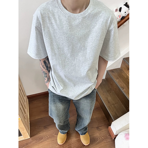 T-shirt vierge de haute qualité pour hommes et femmes en gros Accepter LOGO personnalisé de haute qualité T-shirt court pour hommes - Product Image 1