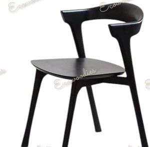 Chaises de salle à manger modernes pour restaurants au design luxueux Chaise de salle à manger en bois de bambou massif avec pieds en bois pour salle à manger de restaurant - Product Image 5