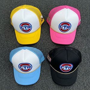 Gorra Trucker Unisex de Poliéster con Bordado 3D Personalizado, Bloques de Color, Visera Curva y Cierre de Hebilla en la Parte Trasera de Malla, 60-62cm, para Regalos - Product Image 3