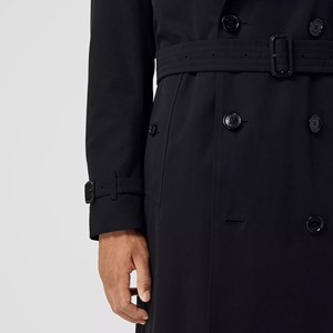 Gabardina larga Vintage de algodón hecha a medida al por mayor para hombre, abrigo impermeable con botones interiores y puños con cinturón - Product Image 6