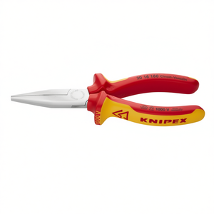 For Knipex Chrome Plated <b>Long</b> <b>Nose</b> Pliers VDE-Tested with Multi-Component Insulated Handles - Product Image 2