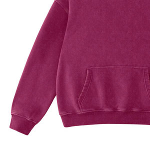 Cuello con capucha Regular FitCasual Streetwear Drop Shoulder Figuras Transpirable Ecológico Sudaderas con capucha de punto Ácido Lavado Sudadera con capucha Mujer - Product Image 3
