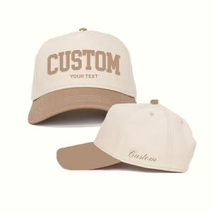 Gorra Snapback de dos tonos, gorra con logotipo bordado 2D/3D personalizado con 5 paneles, gorra con texto de panel derecho personalizado, OEM, ODM, proveedor de Vietnam - Product Image 1