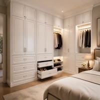 Armoire personnalisée rentable personnalisée grande armoire et armoire-penderie intégrée sur mesure conception de mesures personnalisées