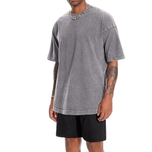 Streetwear personnalisé surdimensionné hommes coton T-Shirt lourd matériel mode t-shirt décontracté 2025 tendance Style - Product Image 5