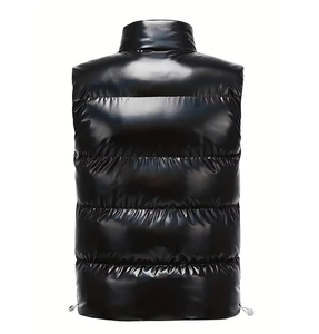 OEM Veste matelassée personnalisée de haute qualité pour hommes Manteau d'hiver en duvet avec décoration à motif de col à capuche Fabricant professionnel - Product Image 4