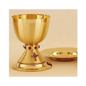 Religious Equipment Latest Chalice Top Selling Logo Printed Modern Design Engraved Brass Chalice For Holiday Other Celebration