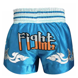 Venta caliente sublimación personalizada boxeo y pantalones cortos de MMA parche bordado entrenamiento Muay Thai pantalones cortos con servicio OEM disponible - Product Image 2
