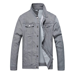 2026 Spring And Autumn New Fashion Trend Solid Color <b>Denim</b> Jacket Men's Casual Loose Comfortable Custom Size High Quality <b>Coat</b> - Product Image 1