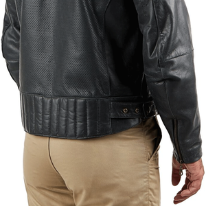 OEM Custom Design Men's Genuine Leather Racing Motorbike Jacket Breathable Winter Riding Jacket with Windproof Protections - Product Image 6